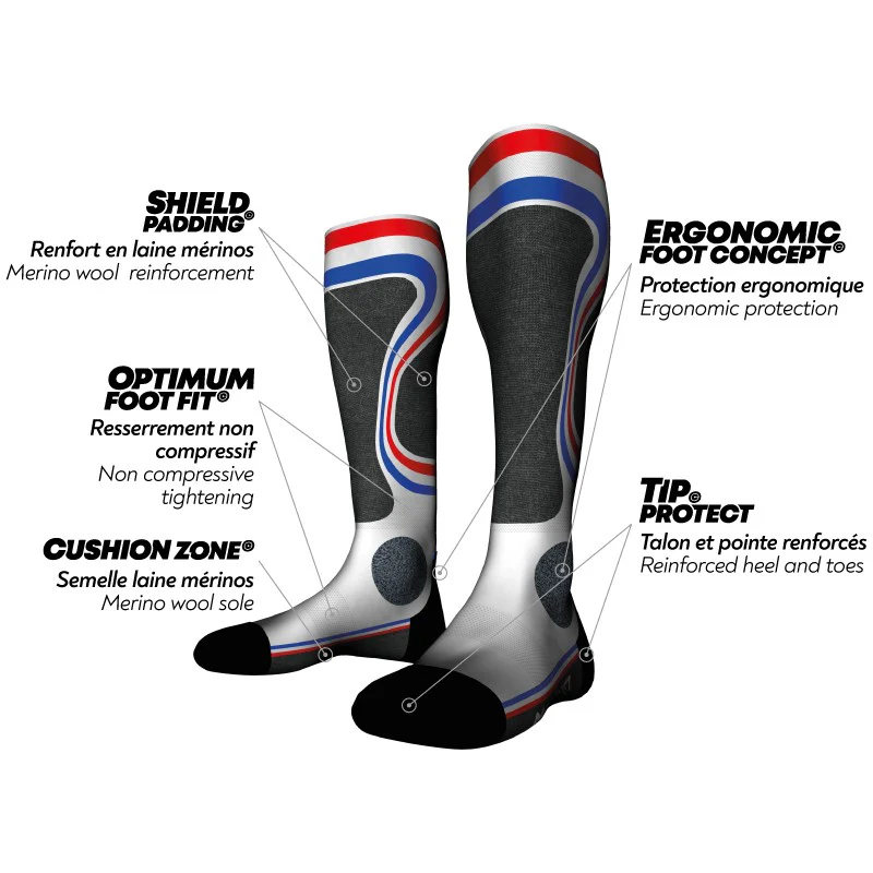 Chaussettes Monnet French - Chaussettes de ski neuf déstockage – Image 5