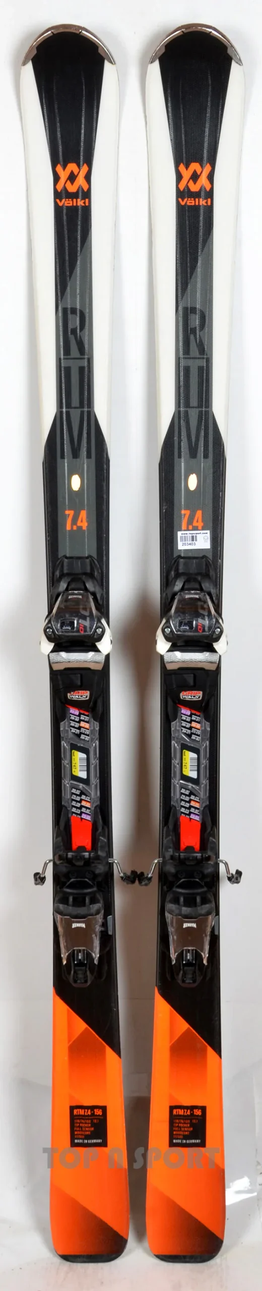 Völkl RTM 7.4 black/white - skis d'occasion – Image 2